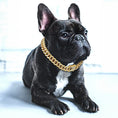 Load image into Gallery viewer, Cuban Chain Dog Collar with Diamond Design - Secure Buckle
