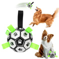 Load image into Gallery viewer, Interactive Dog Chew Soccer Ball with Grab Tabs
