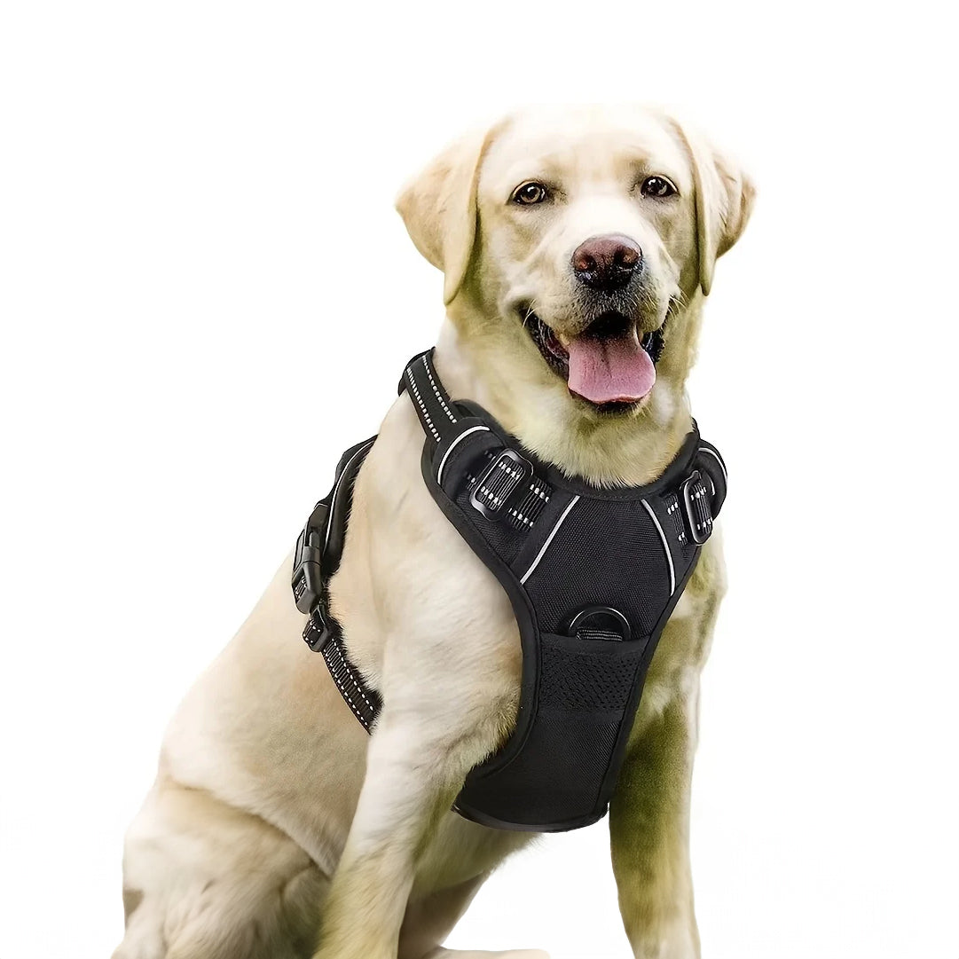 Heavy Duty Reflective Front Clip Dog Harness with Easy Control Handle for Large Dogs