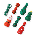 Load image into Gallery viewer, Christmas Tree Santa Bowling Pet Squeak Toy
