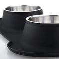 Load image into Gallery viewer, Antislip Double Dog Bowl with Silicone Mat and Stainless Steel Feeder & Water Bottle
