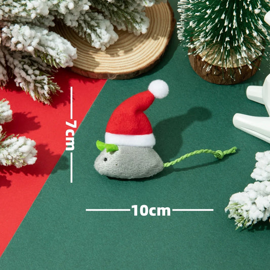 Christmas Catnip Mouse Toy