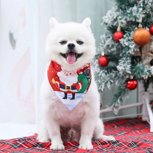 Christmas Santa Dog Bandanas