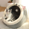 Load image into Gallery viewer, Self-Warming Pet Tent Cave Bed for Cats
