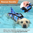 Load image into Gallery viewer, Pet Dog Save Life Jacket with fin shark shape & Harness
