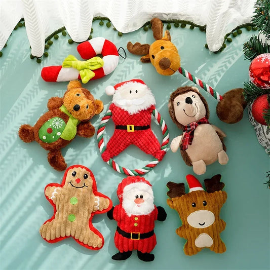 Xmas Plush Squeak Toys