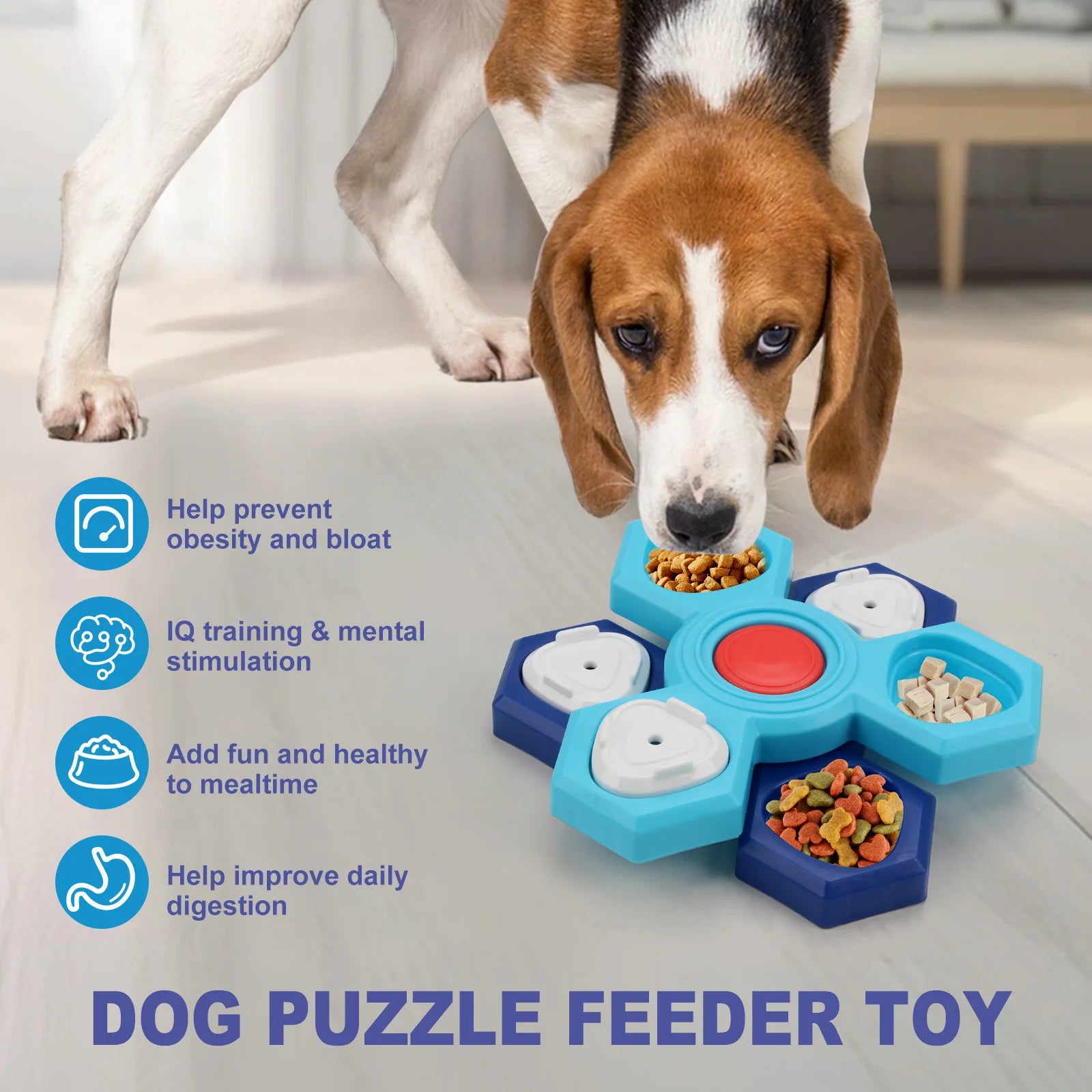 Interactive Dog Puzzle Toy & Treat Dispenser