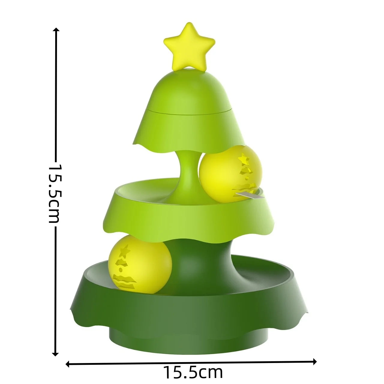 Christmas Cat Track Turntable Toy