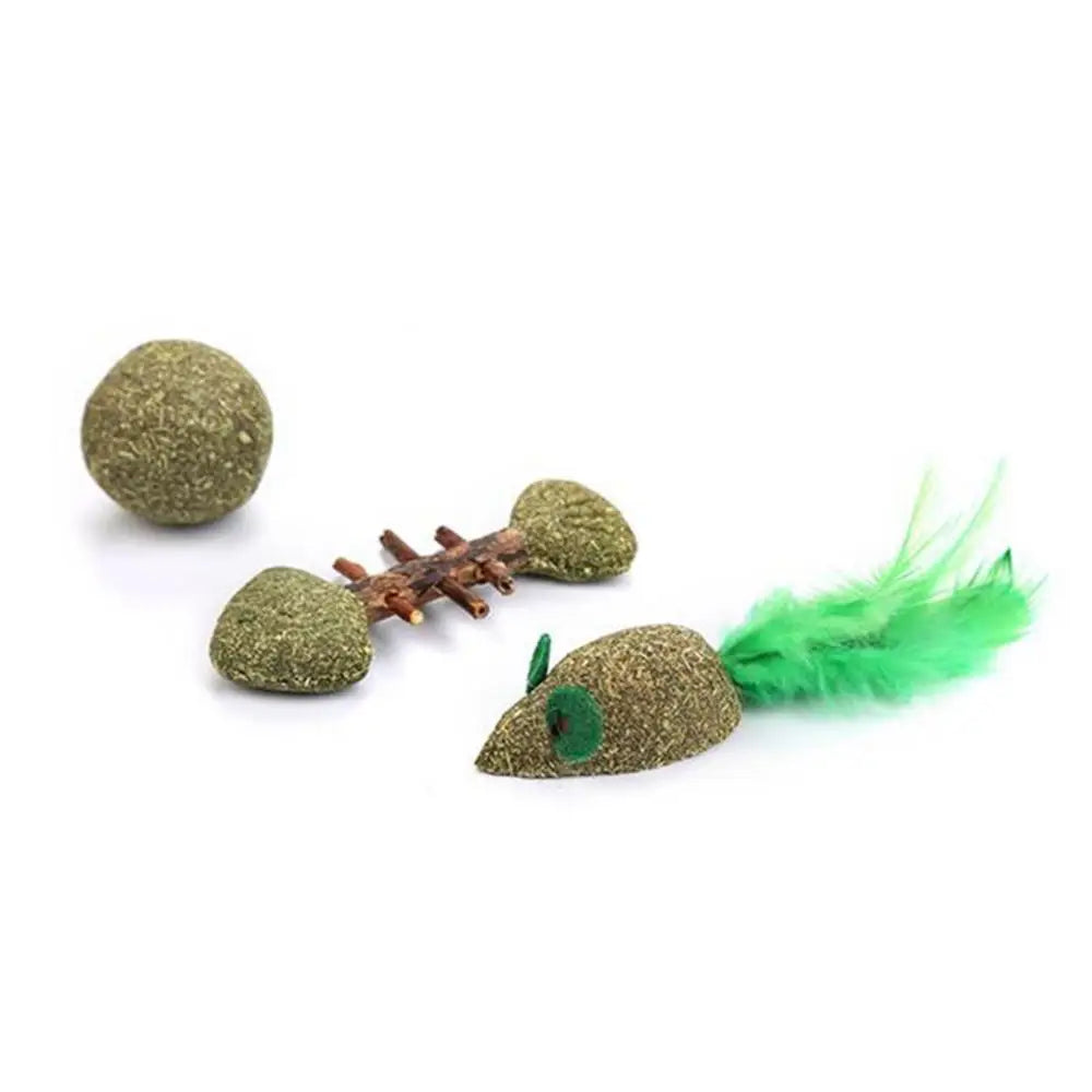 Interactive Matatabi Catnip Fish Mouse Chew Toy for Kittens