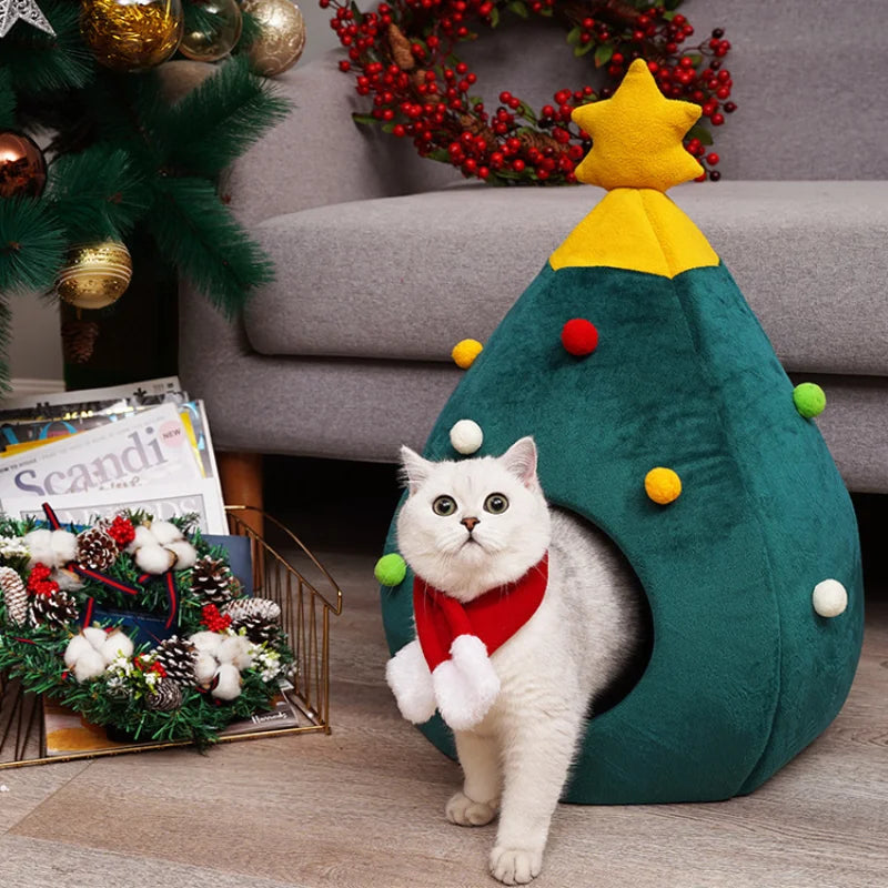 Christmas Tree Pet Bed