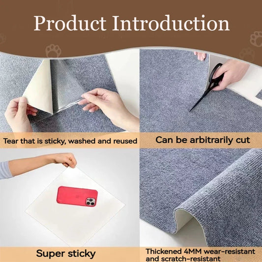 Anti-Cat Scratch Sofa Mat: Self-Adhesive Protection