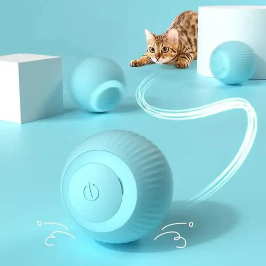 Rechargeable Smart Rolling Ball Toy for Interactive Indoor Cat Play