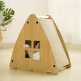 Load image into Gallery viewer, Wooden Cat Scratcher House
