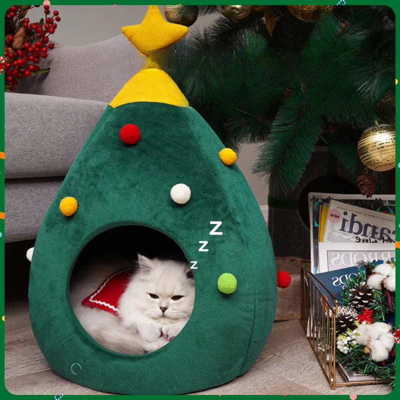 Christmas Tree Pet Bed