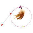 Load image into Gallery viewer, Feather Fish Teaser Wand - Interactive Cat Toy with Bell
