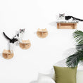 Load image into Gallery viewer, Wall-Mounted Cat Hammock with Scratching Posts, Ladder Steps & more
