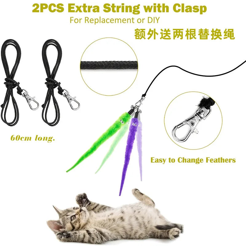 Multifunctional Cat Toy Set with Telescopic Fishing Rod