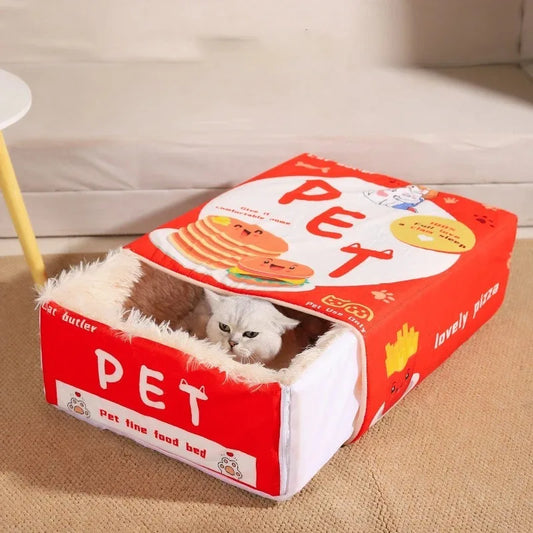 Japanese Style Fully Enclosed Pet Cat Bed