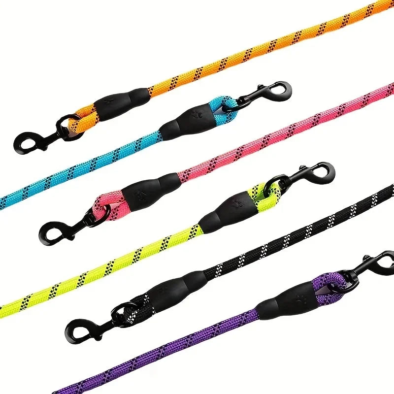 Reflective Heavy-Duty Dog Leash with Padded Handle