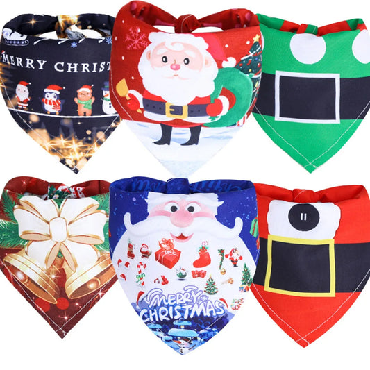 Christmas Santa Dog Bandanas