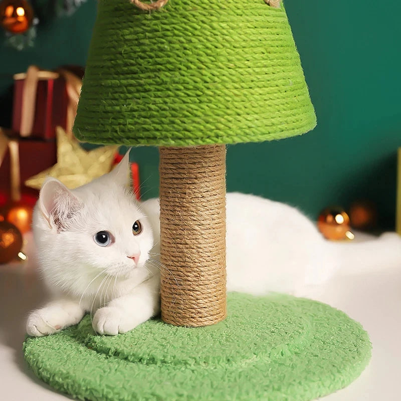 Christmas Tree Cat Climbing Rack and Sisal Scratching Post