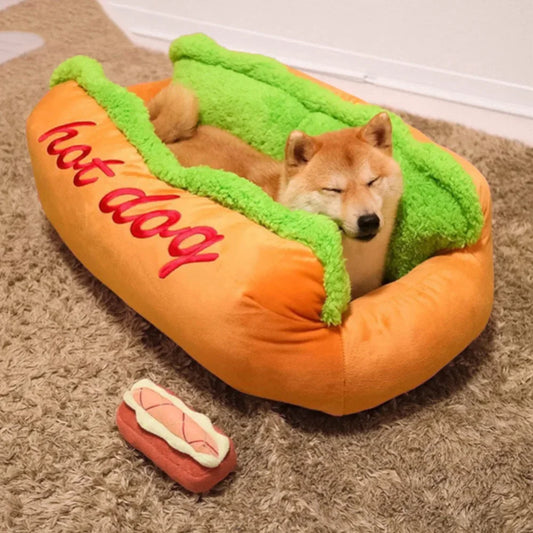 Hot dog pet bed