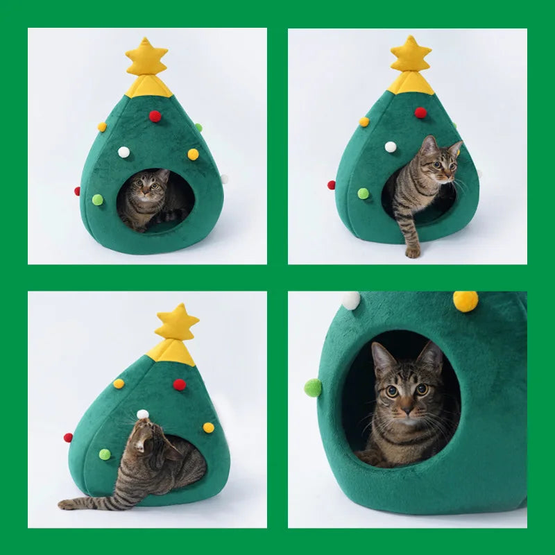 Christmas Tree Pet Bed