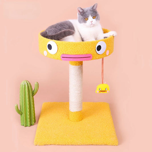 Cat Climbing Frame with Sisal Rope & Toys