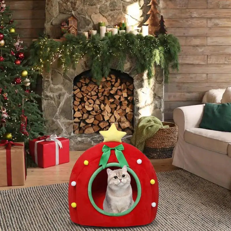 Christmas Tree Shape Pet Bed