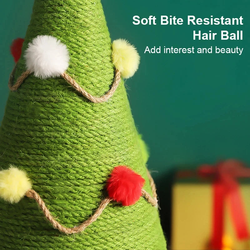 Christmas Tree Cat Climbing Rack and Sisal Scratching Post