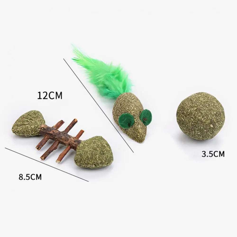 Interactive Matatabi Catnip Fish Mouse Chew Toy for Kittens