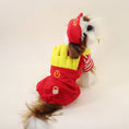 Load image into Gallery viewer, McDonald's-inspired dog employee uniform
