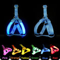 Load image into Gallery viewer, LED Glowing No-Pull Dog Harness. Night Safety
