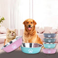 Load image into Gallery viewer, Non-Slip Stainless Steel Pet Bowl: Large Capacity and Rust-Resistant
