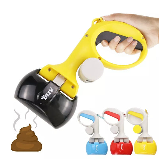 Portable Pooper Scooper with Garbage Picker & Poop Bag Collection