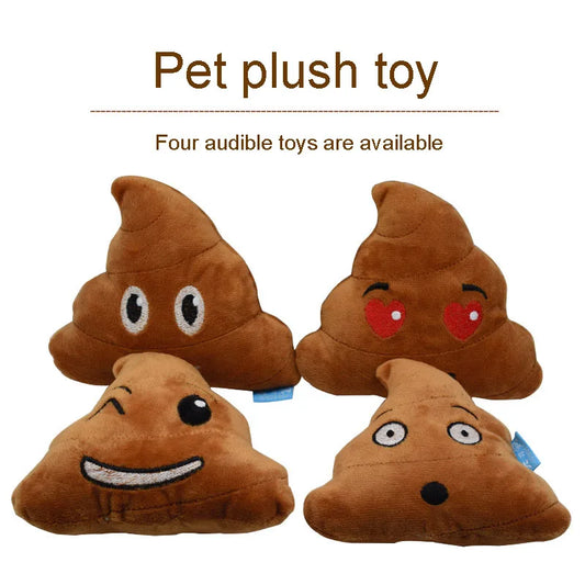 Fun Plush Dog Toy Designed as Poop