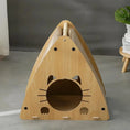 Load image into Gallery viewer, Wooden Cat Scratcher House
