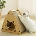 Load image into Gallery viewer, Wooden Cat Scratcher House
