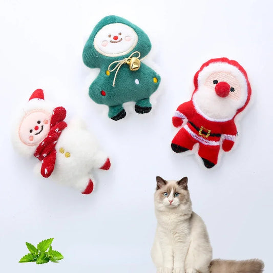 Christmas Tree Plush Cat Toy