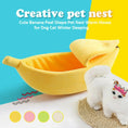 Load image into Gallery viewer, Funny Banana Cat Bed: Cozy and Portable Pet Basket
