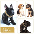 Load image into Gallery viewer, Cuban Chain Dog Collar with Diamond Design - Secure Buckle
