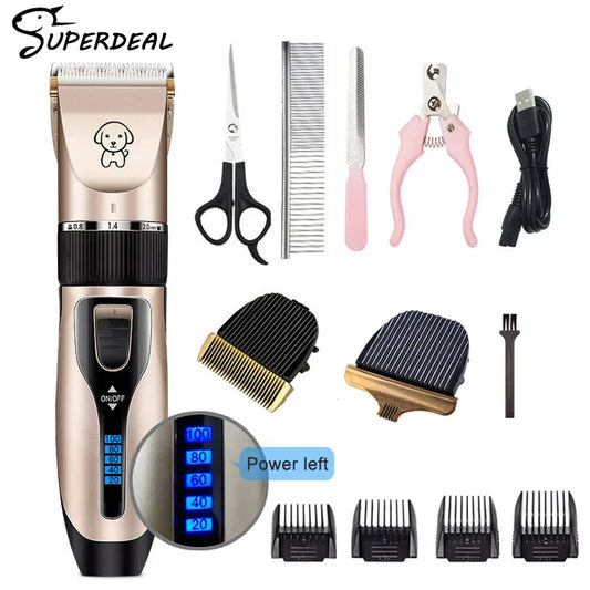 Rechargeable Cordless Pet Hair Clippers