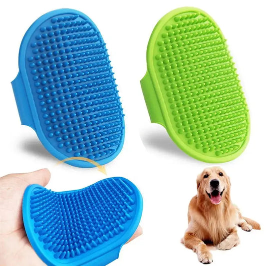 Pet Bath Silicone Massage Gloves Comb