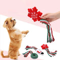 Load image into Gallery viewer, Christmas Cotton Rope Squeaky Chew Toy
