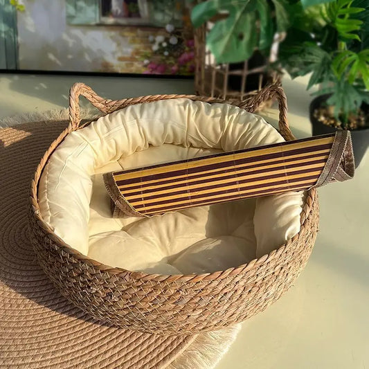 Four Seasons Woven Cat Bed