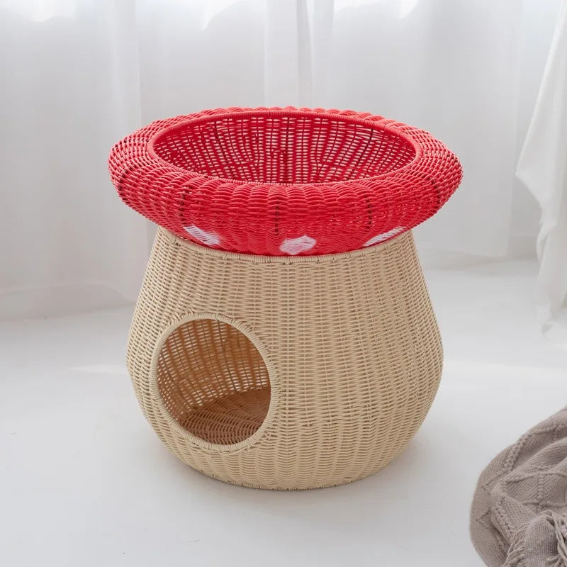 Imitation Rattan Cat Kennel