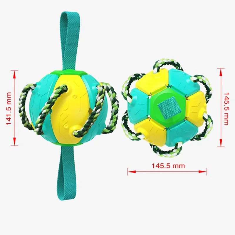 Foldable Dog Soccer Ball