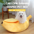 Load image into Gallery viewer, Funny Banana Cat Bed: Cozy and Portable Pet Basket
