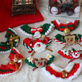 Load image into Gallery viewer, Christmas Pet Bibs and Bow Collar
