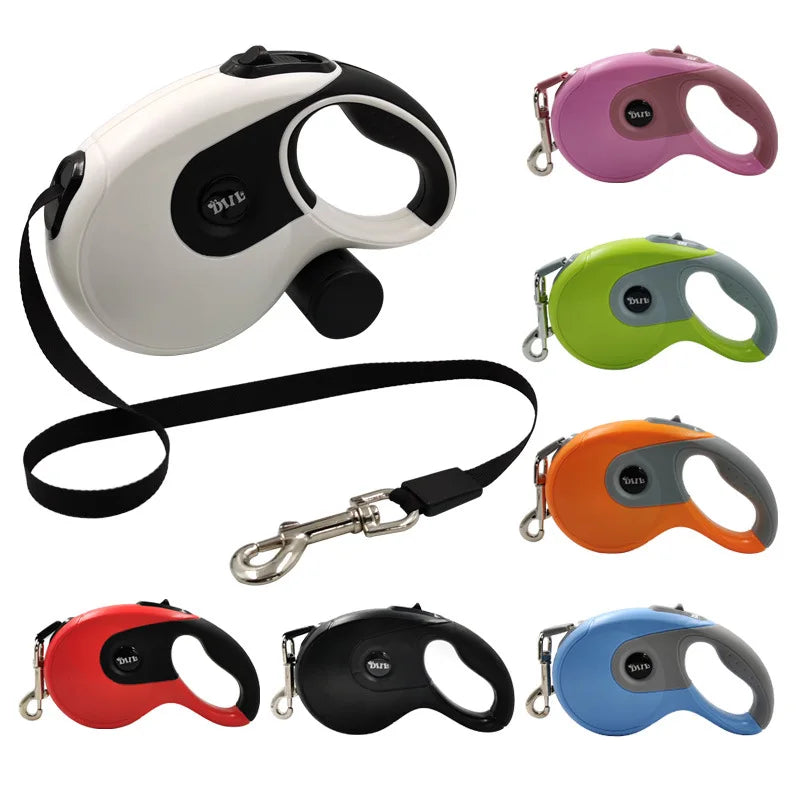 Durable Retractable Dog Leash - 3/5M Automatic Lead